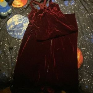 Vintage velvet pantsuit